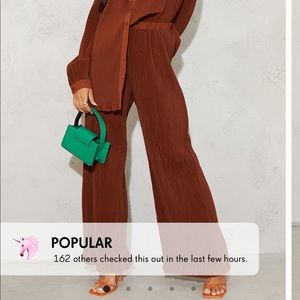 PLT chocolate set petite size small bottoms size US 6 and top Us 4